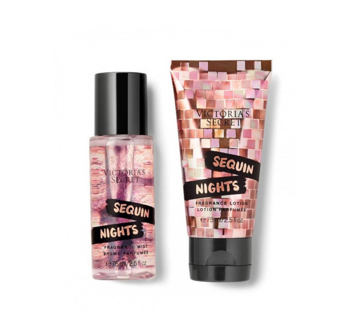 Victorias Secret Sequin Nights Fragrance Body Spray Mist & Lotion Gift Set Набор парфюмированный спрей и лосьон для тела